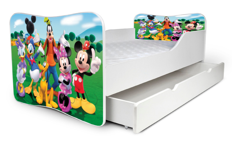 Detská posteľ Mickey Clubhouse + šuflík